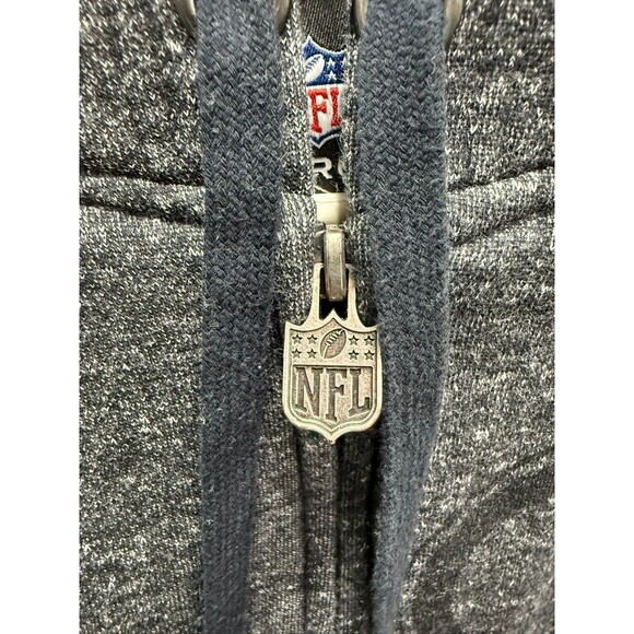 Green Bay Packers Sweater Mens Medium Heather Gray Green Football NFL Full Zip - Picture 3 of 10